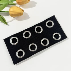 Vintage Punk Metal Wide Edge Headband - Unisex Retro Cool Style (Black)