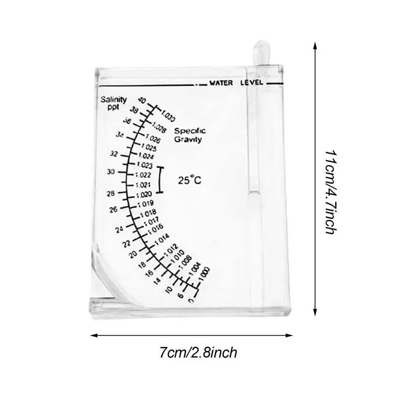 Aquarium Water Quality Meter Accurate Aquarium Hydrometer Saltwater Meter Salinity Meter Tester Aquarium Water Mud Tester Accurate Automatic Hydrometer