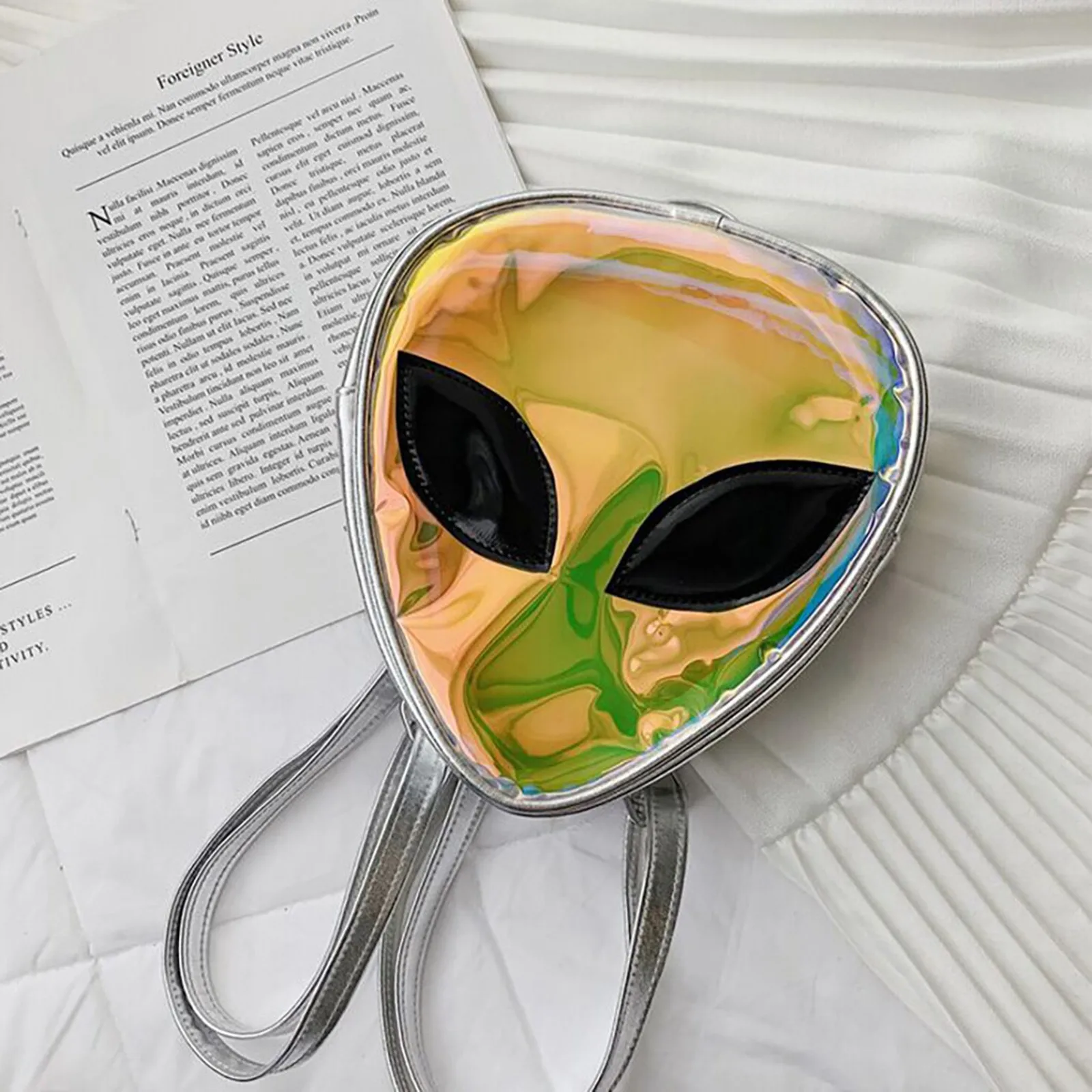 Bags For Women Trendy Women Children Alien Transparent Jelly Bag Shoulder Bag Backpack Phone Bag Punching Bag For Kids 12-14 6
