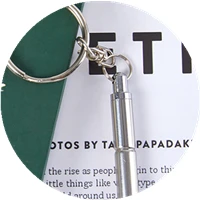 【rrkxa】휴대용 텔레스코핑 도구 펜 키링 창의적인 스테인리스 스틸 키체인 인체공학적 볼펜 학교 사무용품