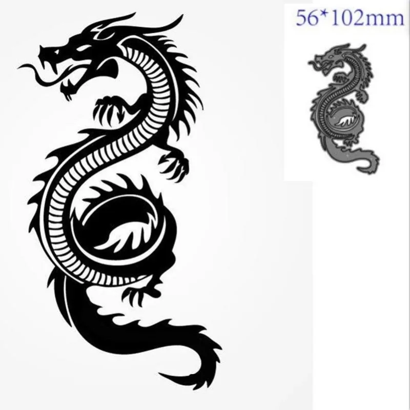 

Scrapbooking DIY Chinese Dragon Embossing Die Metal Carbon Steel Die Cutting Die