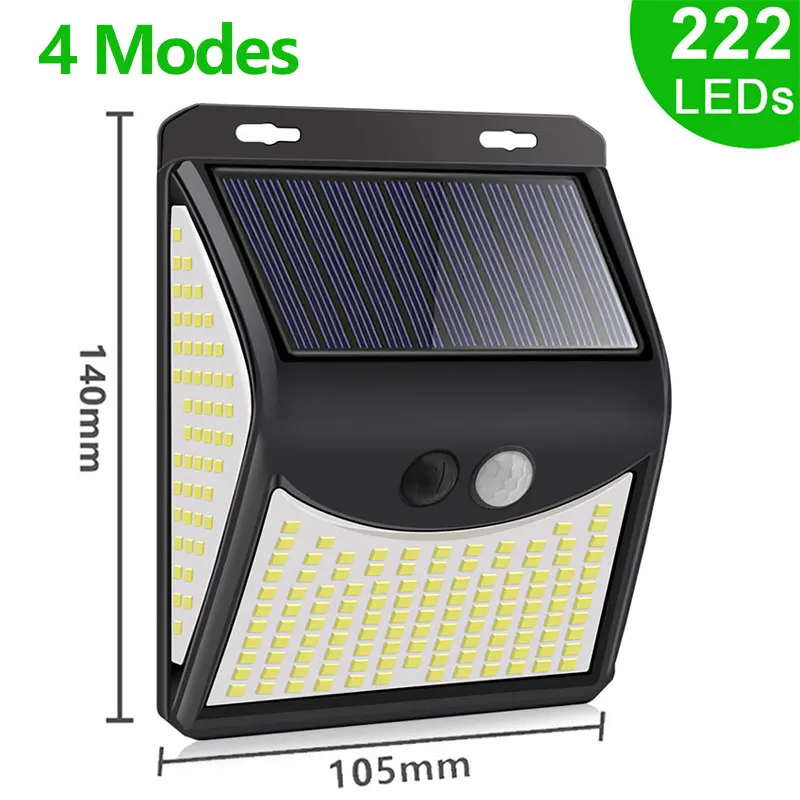 solar lighting system Solar LED Light Outdoor Waterproof 3 Modes Sunlight Super Bright Motion Sensor Wall Lamps For Balcony Exterior Garden Decoration solar panel lights Solar Lamps