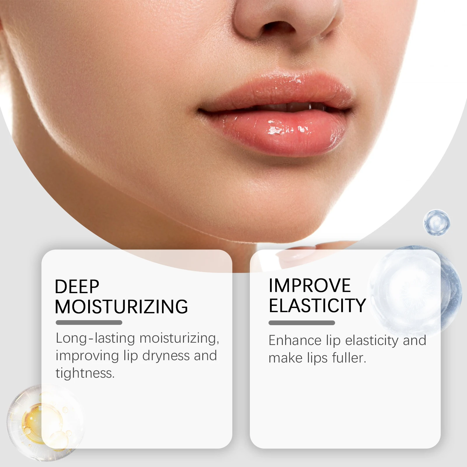 زيت الشفاه المرطب الناعم يخفف الجفاف وإزالة الجلد...