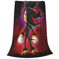 Shadow The Hedgehog Blankets Fleece Portable Sofa Throw Blankets For Couch Bedding Travel Throws Bedspread Quilt 2