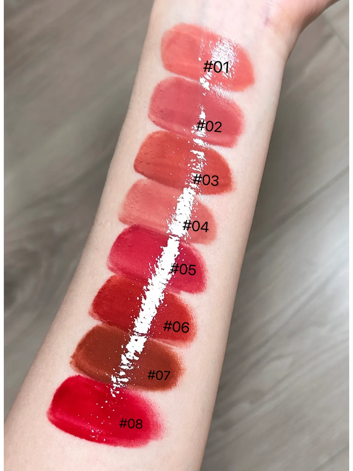 FLORTTE Butterfiy Series Lipstick Mirror Lipgloss Surface Waterproof Film-forming Long Lasting Not Easily Decolorized