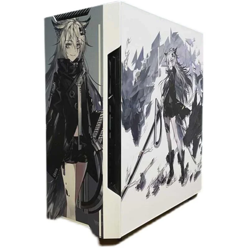 

Chassis Customization Water-Cooled ATX Anime Snow Blowing Secondary Element Non-Sticker Side Transparent Host Shell