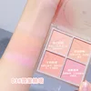 4 Colors Blush Brightens Contours Vitality Girlish Daily Whitening Peach Matte Blush Rouge Expansion Contraction All-In Makeups 6