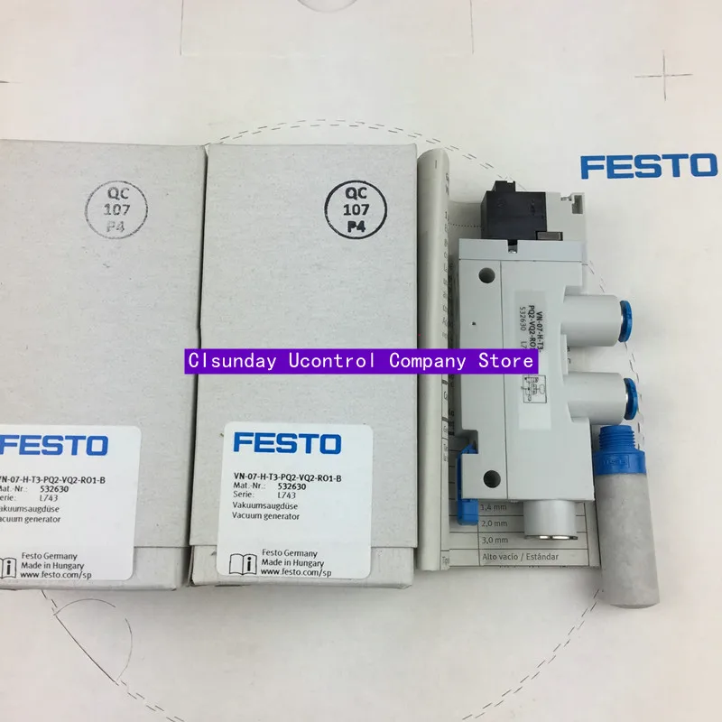 

New original FESTO vacuum generator VN-07-H-T3-PQ2-VQ2-RO1-B 532630