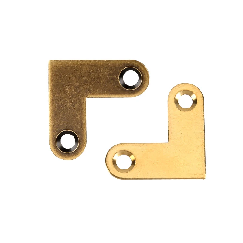 Description Picture 4 of item8/4pcs Picture Photo Oil Painting Art Work Mirror Frame Wall Hanger Hook or Right Angle Brass Corner Bracket Fastener w/ Screws