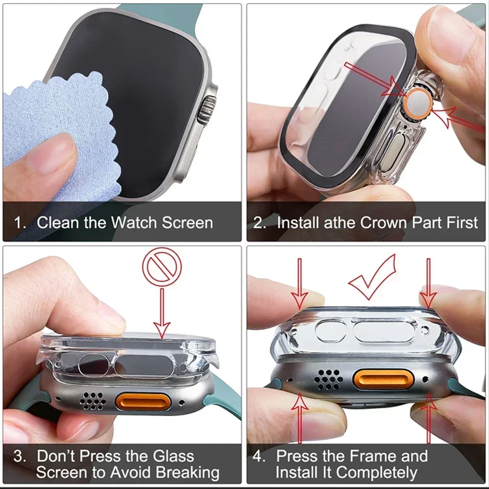Enhanced Protective Hard Case with Tempered Glass Screen Protector