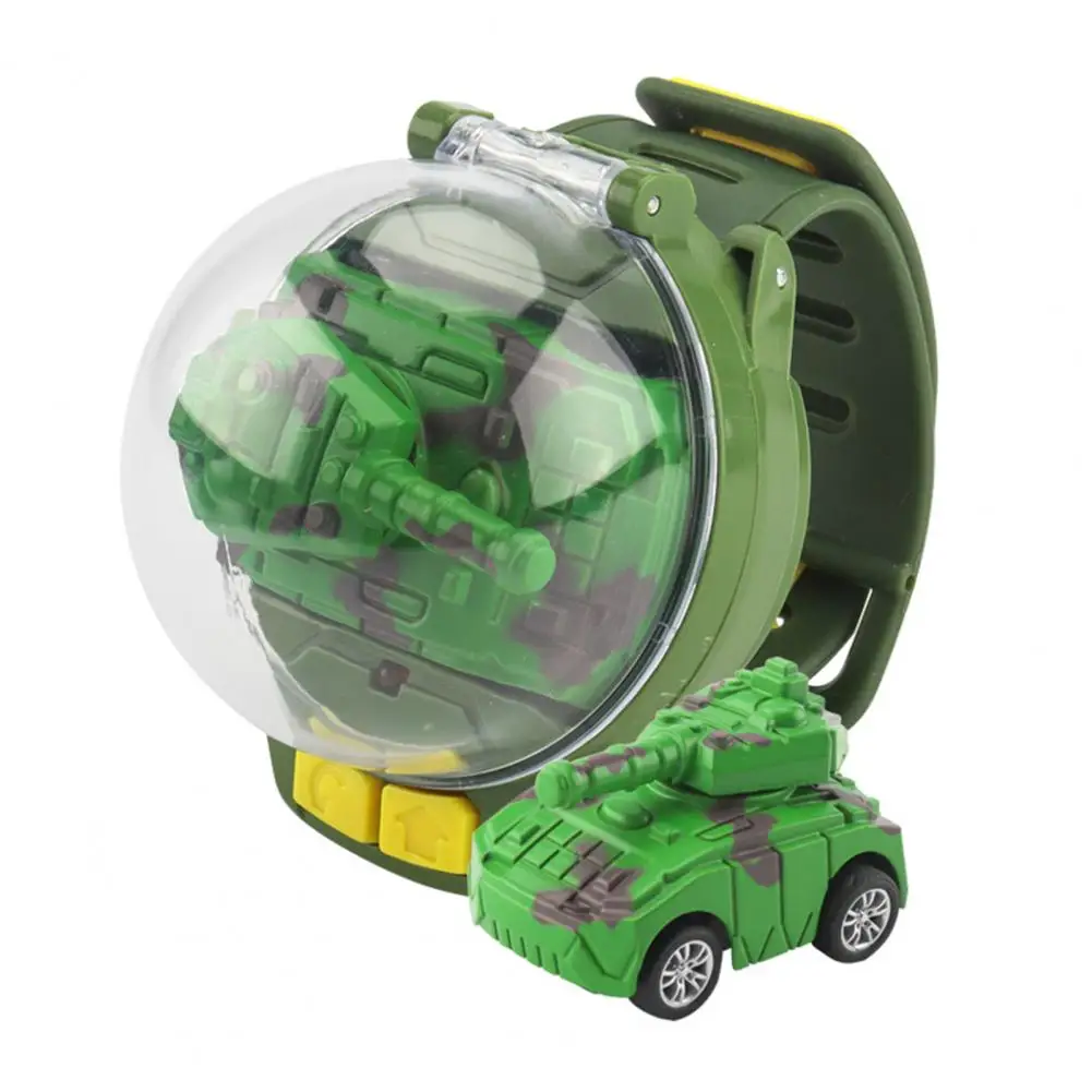 Watch Remote Control Car Toy Mini Rechargeable Racing Car Toy with Colorful Light Remote Control for Kids Cartoon Shape Small 3