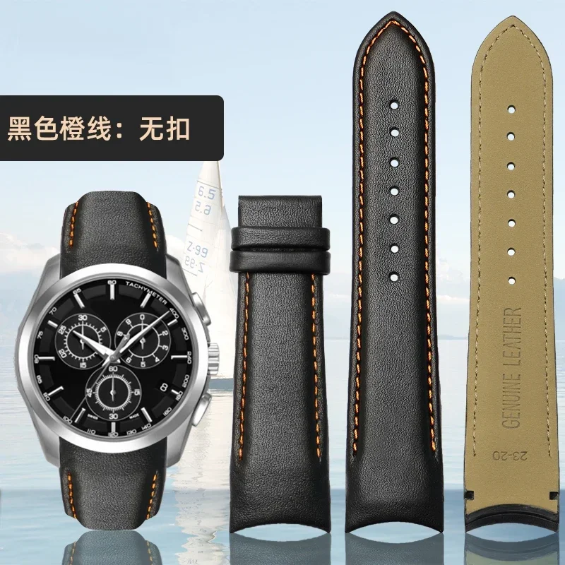 Bracelet De Montre En Cuir - Largeurs 22mm, 23mm, 24mm - Boucle Déployante - Compatible Tissot Couturier