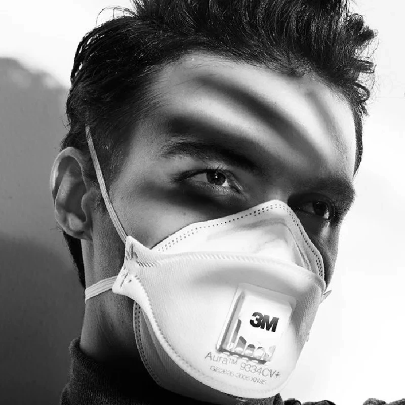Masque 3M Aura 9334CV FFP2 Lot de 1 ou 3 - Protection Anti-Poussière
