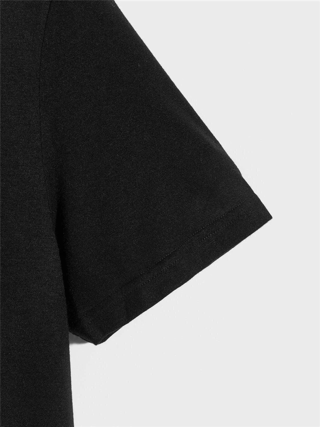 Music Men's Casual Trendy Graphic Print Comfortable Crew Neck Short Sleeve T-shirts, Summer Oversized Loose Tees Best_voghion.com