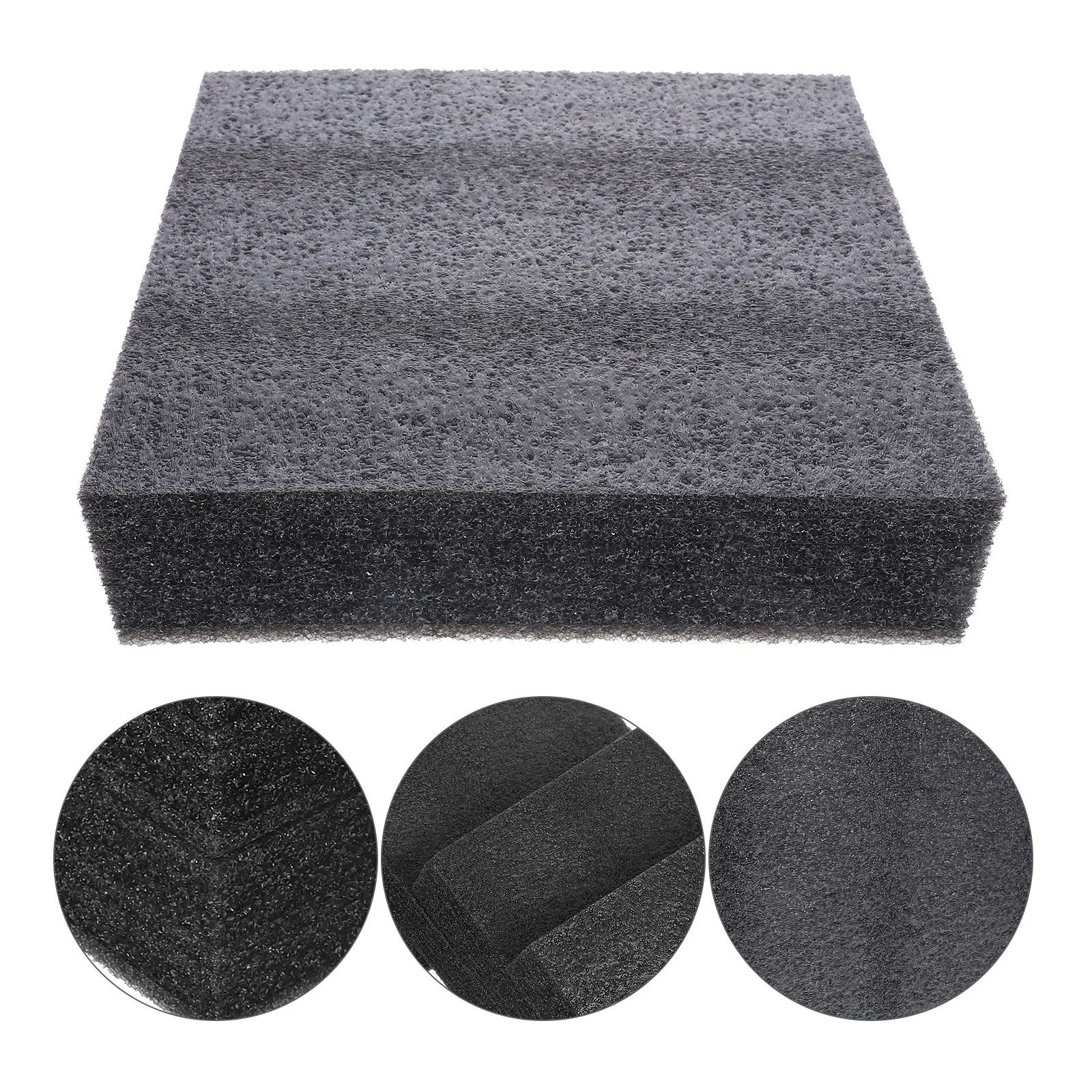 

4 Pcs Black Pearl Cotton DIY Foam Cushion Professional Insert Crafts Packing Accessory Camera Foam Insert Board