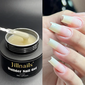 Jillnails 50ml Natural Nails Gel Builder Extension Nail Gel Building Self Leveling 50g