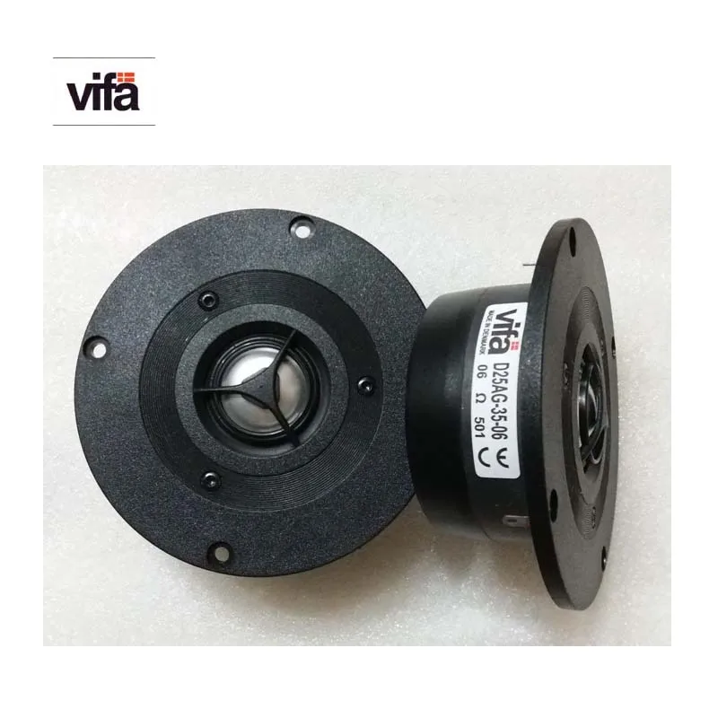 

2Pieces Original Vifa D25AG-35-06 4-Inch Tweeter Driver Unit Aluminum Film Dual Magnet Neodymium Iron PCM Dedicated 6 Ohm/100W