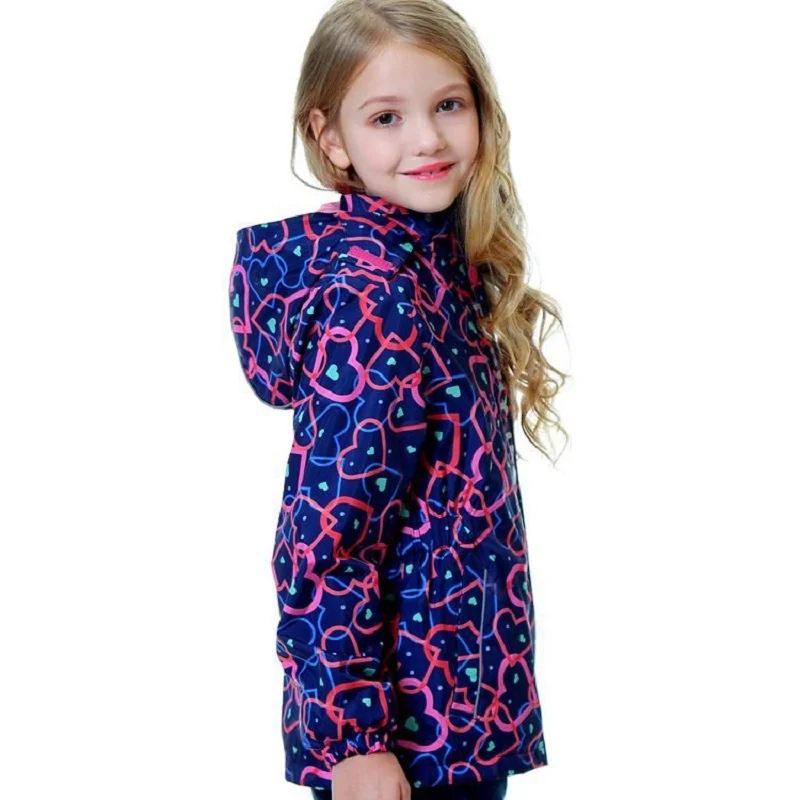 

Girls Waterproof Baby Fleece Padded Coats Lovely Child Jackets Full Zip Hooded Kids Outfits Children Outerwear 3-12 Years