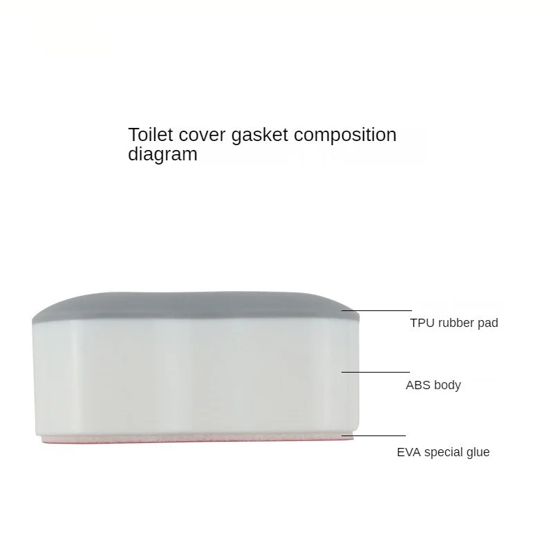 Samodra Bidet BumperFor Bidet Attachment Toilet Seat Bumper For Attachment With Strong Adhesive White 4PACK