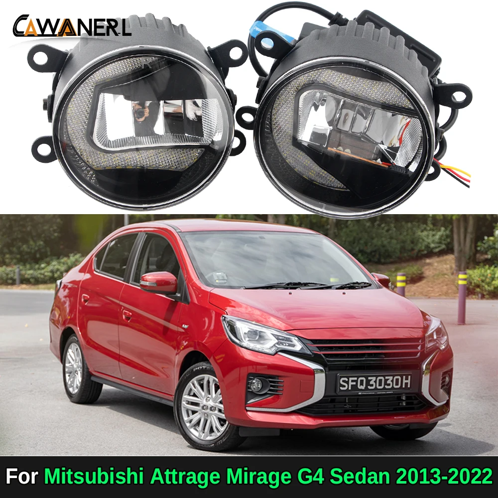 luz-de-nevoeiro-led-com-drl-para-carro-2in-1-design-aluminio-branco-lampada-de-circulacao-diurna-mitsubishi-attrage-mirage-g4-sedan-2013-2022