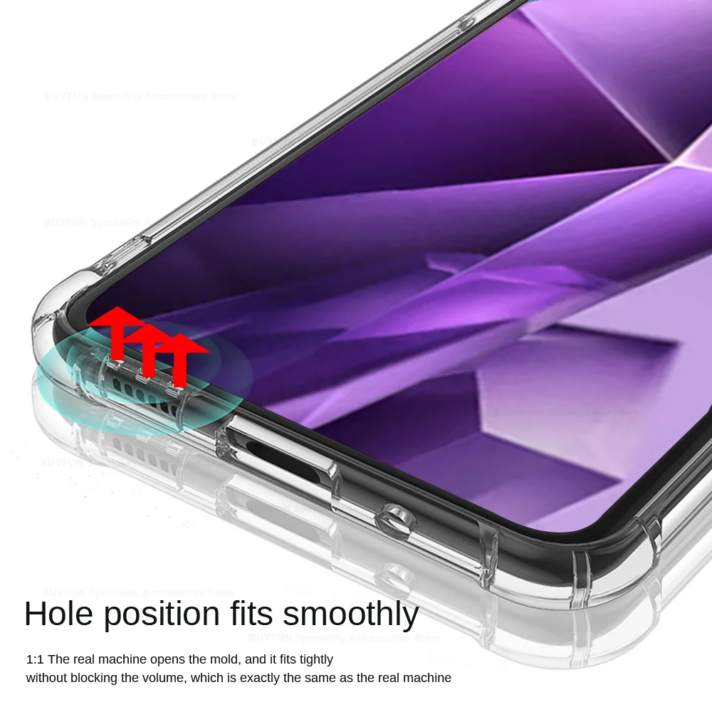 Clear Shockproof Soft Silicone Phone Case Cover - Enhanced Protection Back Shell s