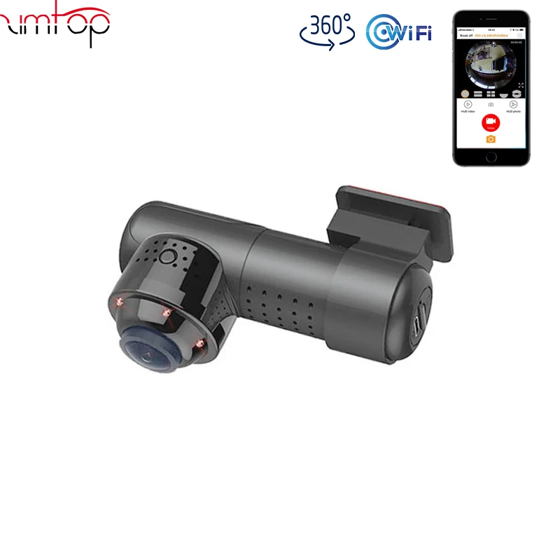 

Factory Direct Supply 360 Degree Wide Angle View Driving Recorder Car Camera, 1080P Car Camera DVR Video Recorder with G-Sensor