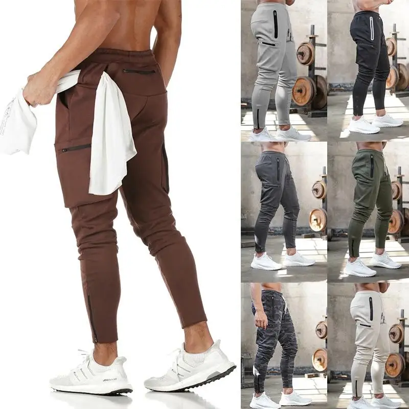 Casual Fitness Men's Sportswear Joggers Pants mid Waist Straight Leg Long Trousers Fashion Urban Style Youth Winter Fashion - 2