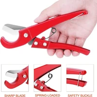PVC Pipe Cutter Alloy Steel Blades Cuts Up To 1-1/4" Plastic Hoses and Pipes Suitable for Home Working or Plumbing Cutter Tool 2