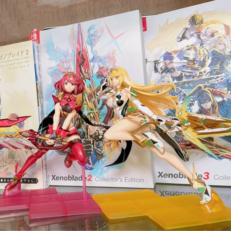 Hikari mythra xenobladeフィギュア収集可能なモデル玩具、2