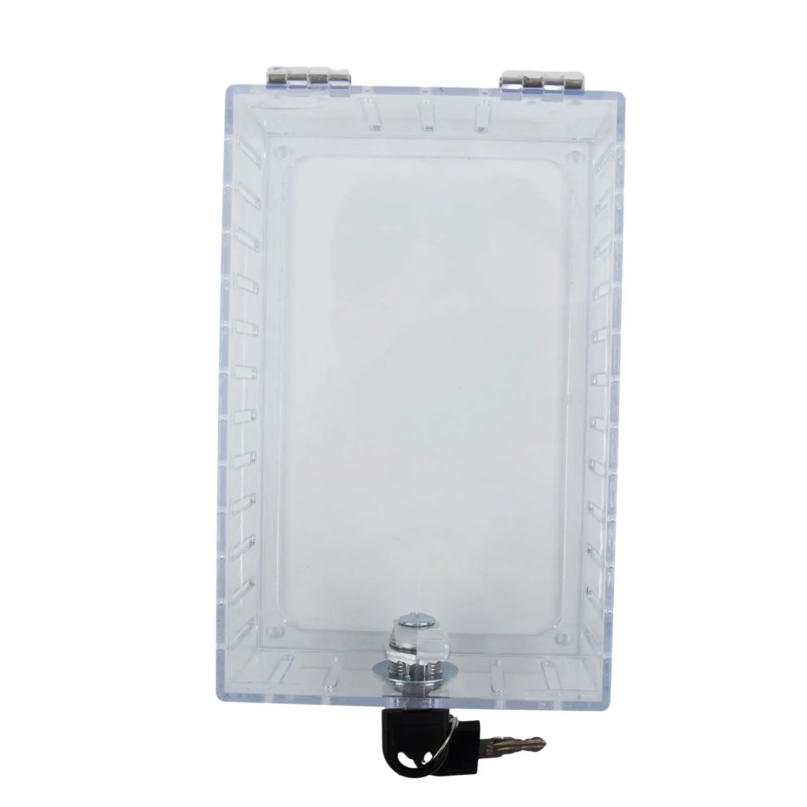 

1pc Transparent Large Thermostat Protector Guard Cover Universal Box With Lock Key Home Improvement 7.2*5 Inches