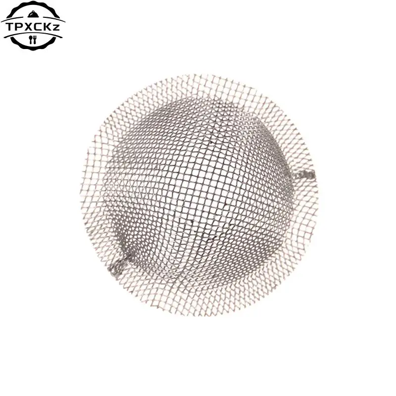 Tobacco Smoking Pipe Metal Filter Ball Stainless Steel Screen Pipes Tube Cap Filter Mesh Household Tobacco Accessories 10pcs