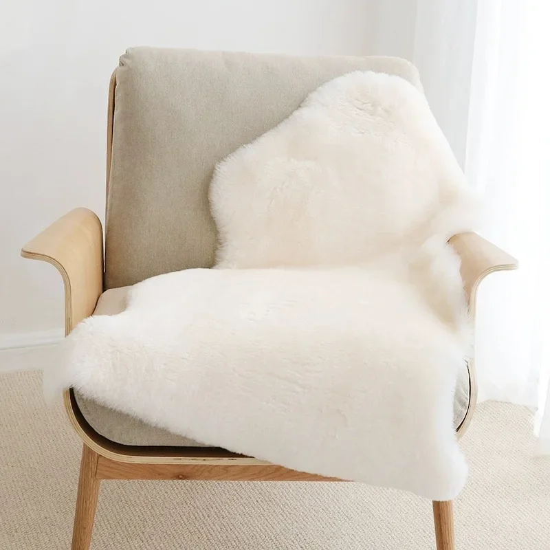 Soft Shaggy Fur Lambskin-Style Rug – 55×80 cm 1