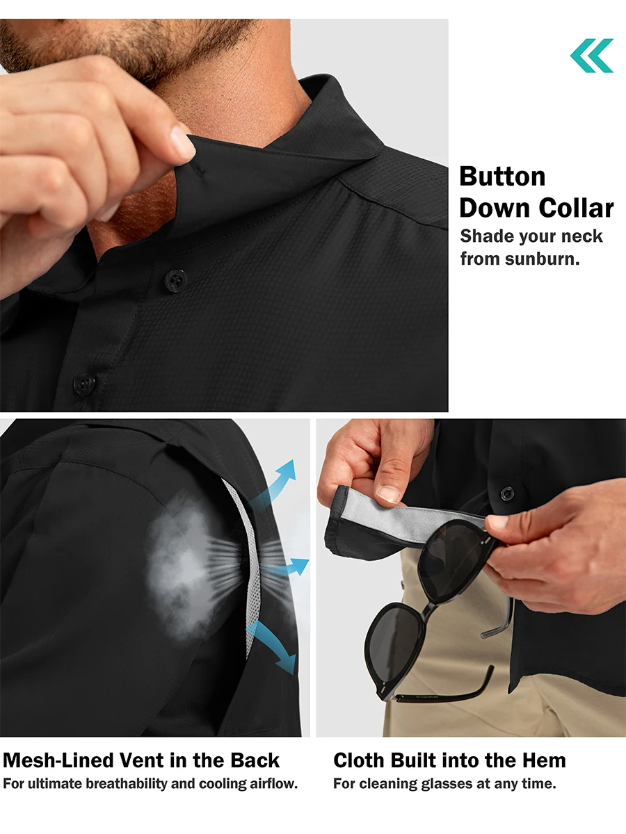 Shimano Vented Button-front Shirts for Men