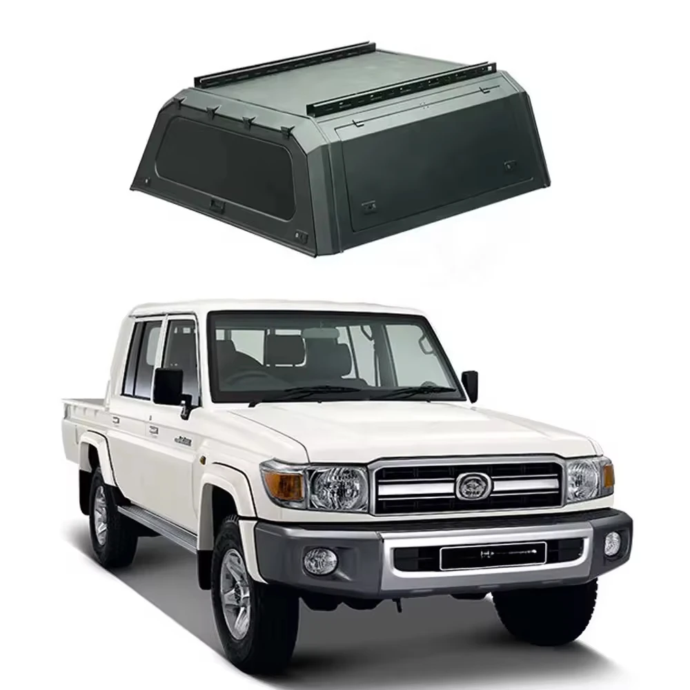 

Hard Type Aluminum Alloy Topper Camper Pickup Tonneau Cover 4x4 Pickup Truck Canopy For lc79 amarok toyot hilux