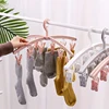 12 Clips Sock Drying Rack Windproof Underwear Clip Dormitory Student Folding Hanger Household Drying Clip Plastic Hanger 4