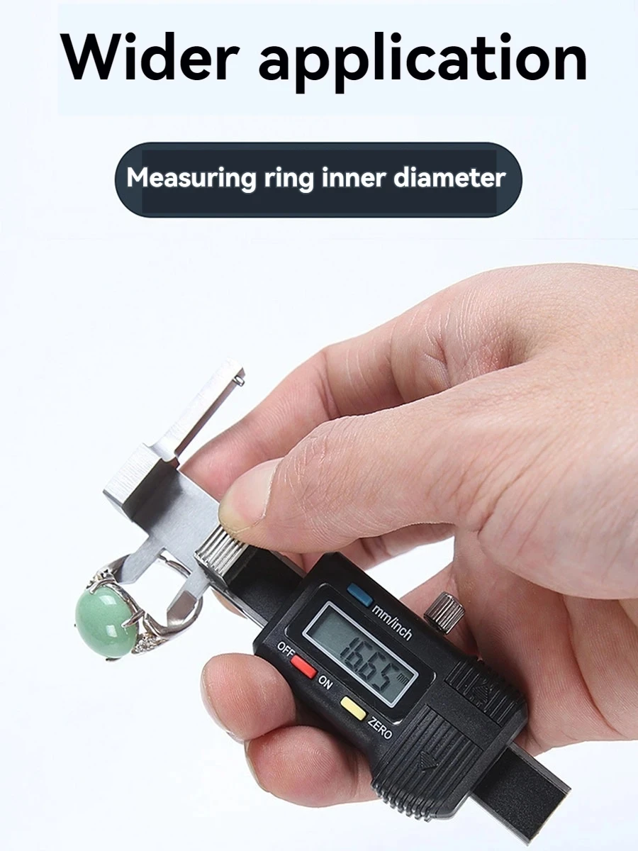 디지털 다이아몬드 젬 게이지 미니타입 3용도 디지털 캘리퍼 디지털 두께 게이지 0-25mm