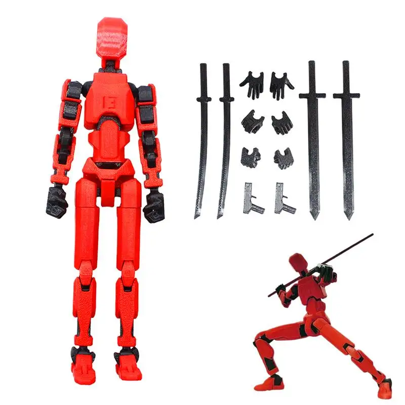 

Multi Articulated Action Figures 3D Printed Multi Articular Robot Creative Full Body Activity Multifunctional Desktop