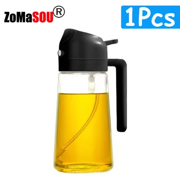 1-4Pc 2-in-1 Sprayer Pourer Oil Empty Bottle Plastic Oil Container Dispenser Vaporizer Kitchen Barbecue Camping Cooking Utensils 9