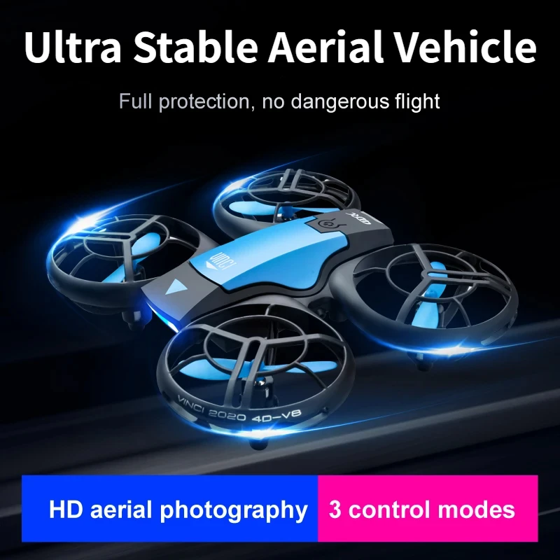 4DRC V8 New Mini Drone 4k profession HD Wide Angle Camera 1080P WiFi fpv Drone Camera Height Keep Drones Camera Quadcopter