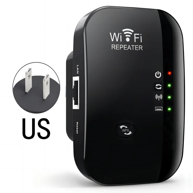 Wifi Repeater Wireless Signal Amplifier Extended Network Enhancer EU US Home Router 300m Thro Image 8