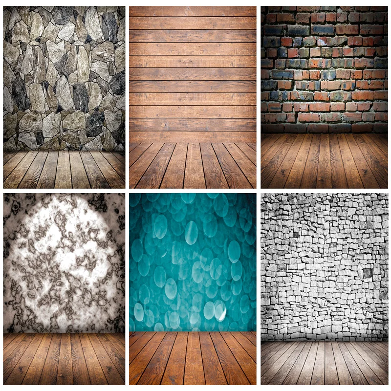 

SHUOZHIKE Art Fabric Photography Backdrops Wooden Floor Landscape Flower Photo Studio Background Props FREE-04