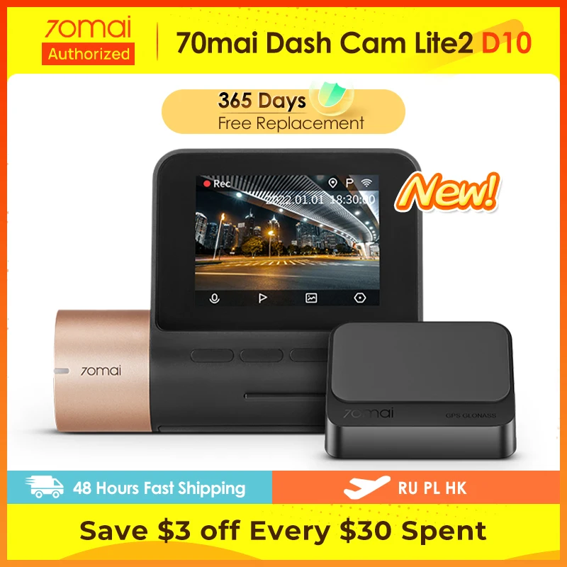 70mai Dash Cam Lite Version 1080p 24h Parking Monitor 130fov Night Vision Car Dvr Camera Wifi