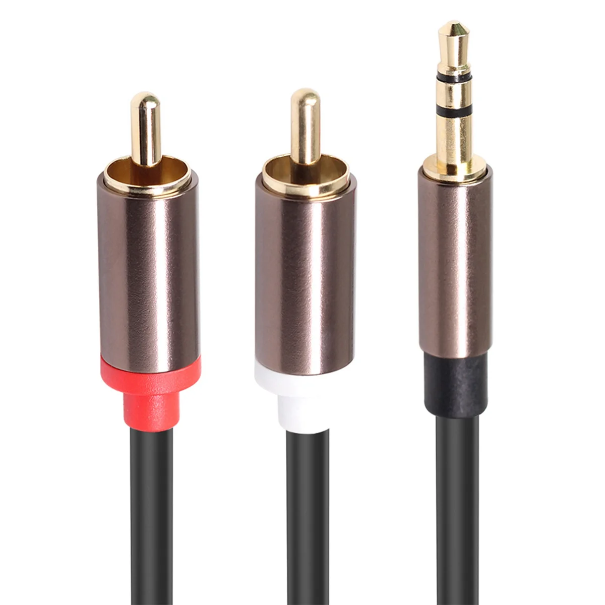 Audio Cable Rca Cable Hifi Stereo 3.5Mm To 2Rca Audio Cable Aux Rca Jack 3.5 Y Splitter for Amplifiers Audio Car Aux Mobile Phone