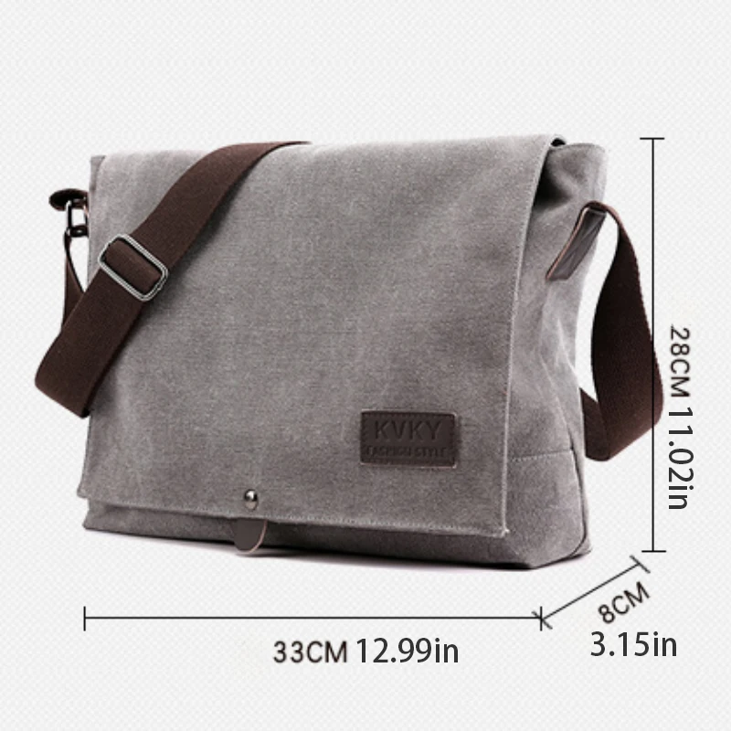 Men's multifunctional shoulder bag, casual large capacity business travel bag, fashionable storage crossbody bag
