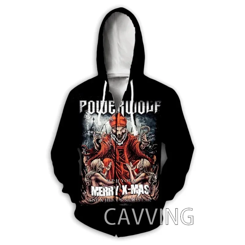 thumbnail image 1 of Nueva sudadera con capucha con cremallera y estampado 3D de Powerwolf para hombre, sudadera deportiva de estilo hip hop callejero para exteriores, abrigo informal con capucha para hombre, 1 of 4