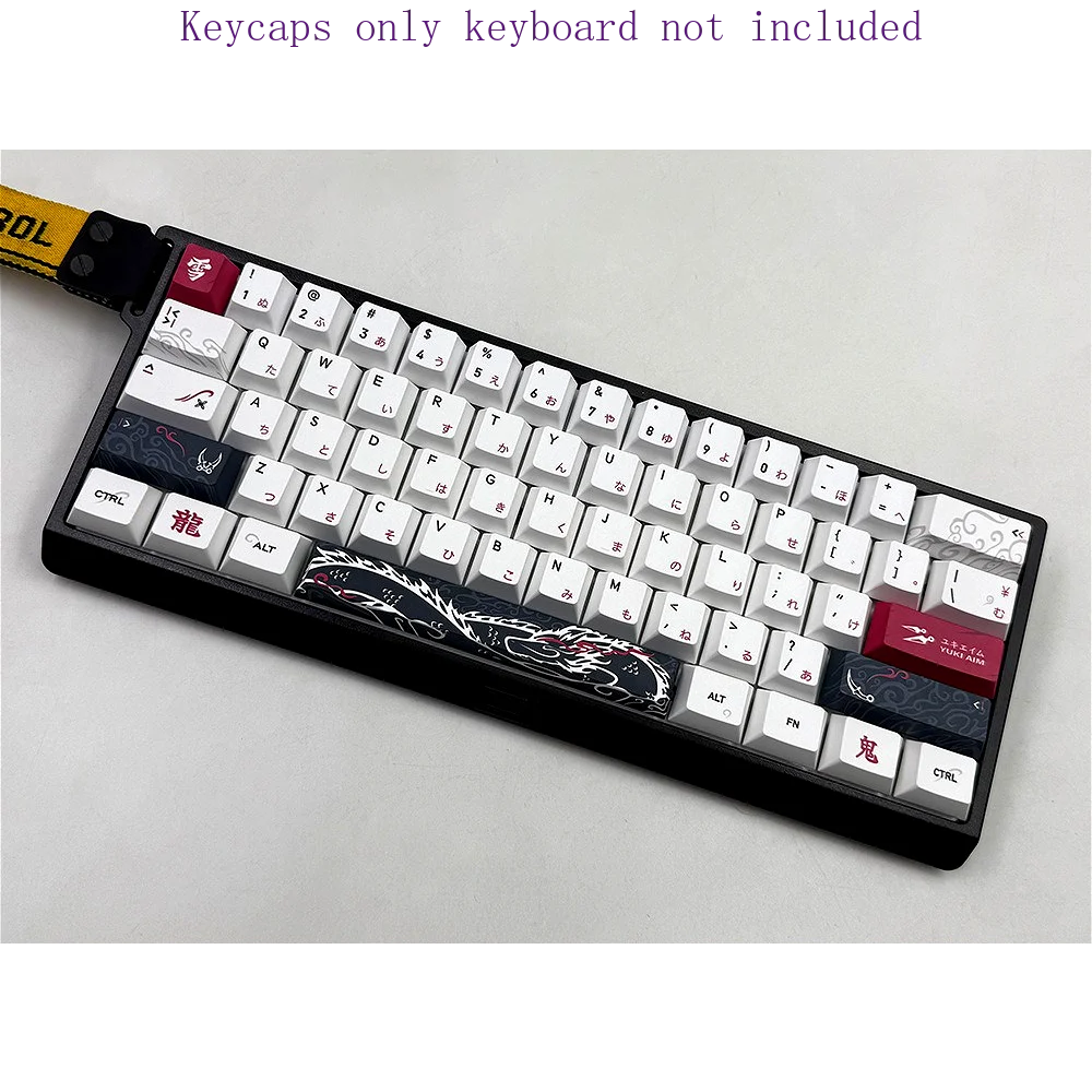 Yuki Aim Oni 2.0 Anime Theme Keycap 101 Cherry Japanese Keycap PBT