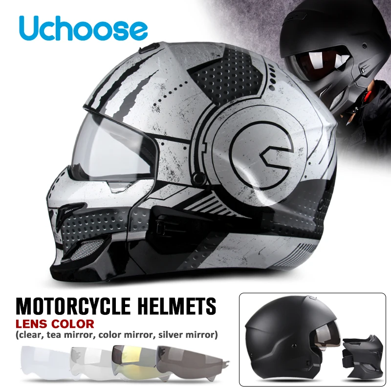 2025 Multi-purpose Combination Helmet Retro Helmet Motorcycle