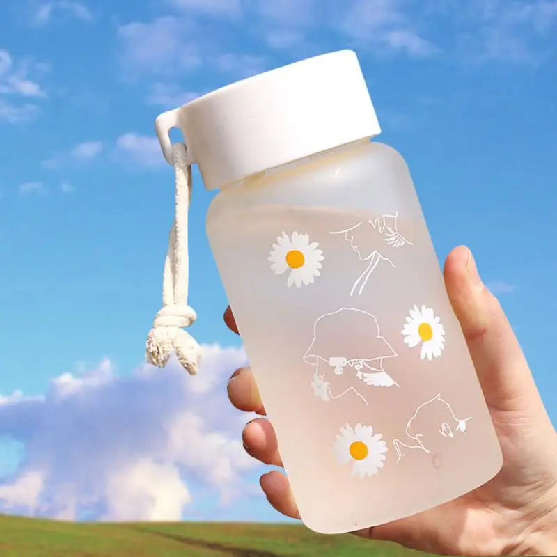 물병 소녀용 플라스틱 병, 어린이 체육관 학교 귀여운 음료수 병, 무료 배송, 700 ml, 500ml