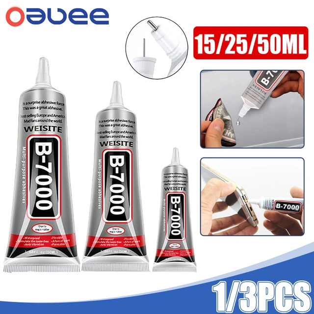 15ML 25ML 50ML 110ML B7000 Glue Clear Contact Phone Repair Adhesive  Universal Glass Plastic DIY B-7000 With Precision Applicator - AliExpress