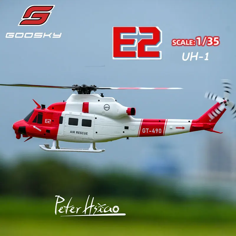 GOOSKY E2 GPS RC Helicopter 1:35 UH-1Y Scale 2.4G 6CH Dual